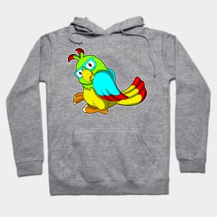 Parrot with Glasses Hoodie